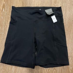 Large GAP Black High Rise Bike Shorts